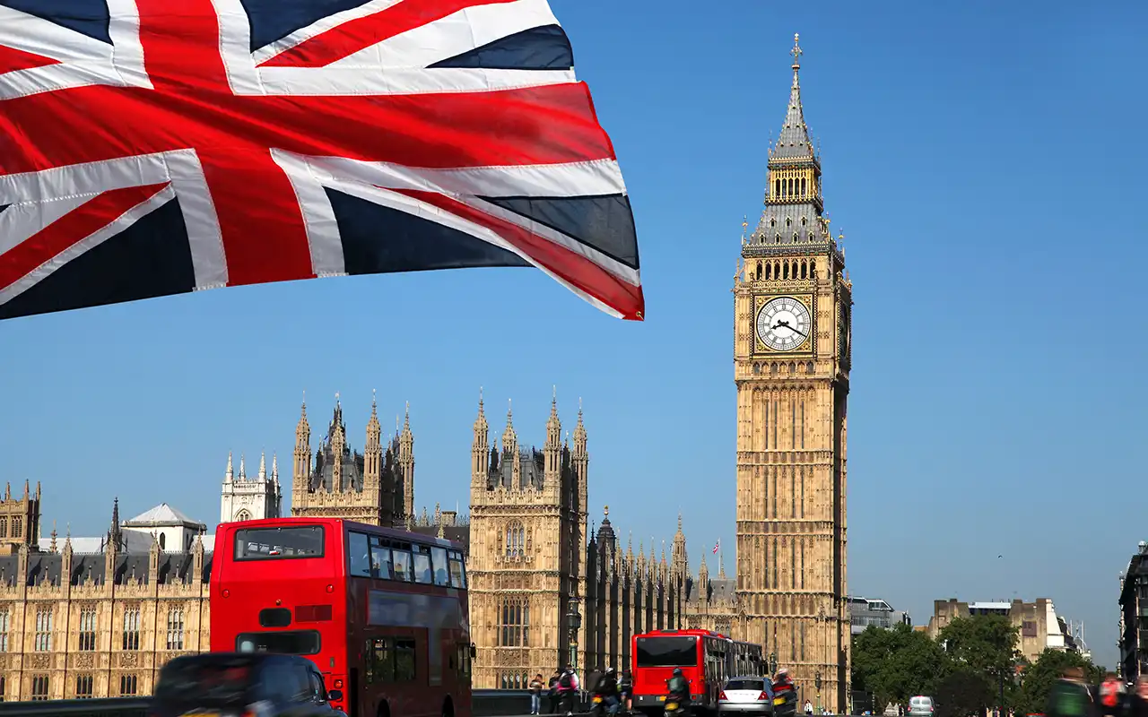 Big Ben clock tower in London with its iconic architecture and famous timepiece