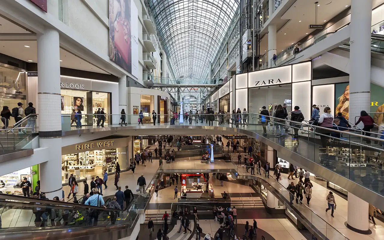 Shopping and Style at Toronto Eaton Centre