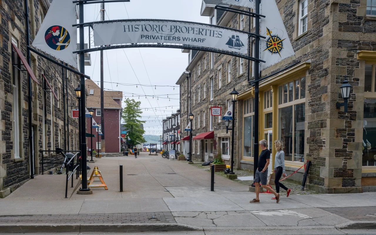 A beautiful view of Halifax historic properties, showcasing the preserved architecture and heritage buildings