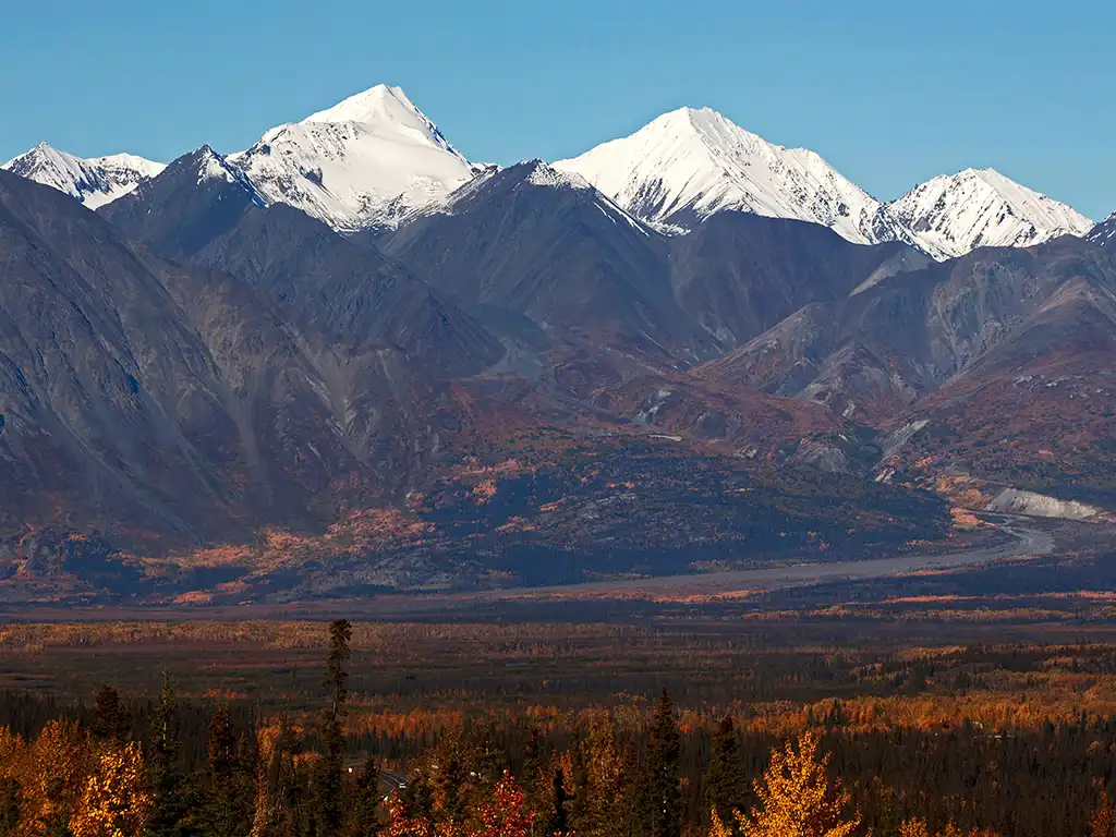 Scenic view of Kluane National Park with vibrant wildlife and breathtaking landscapes
