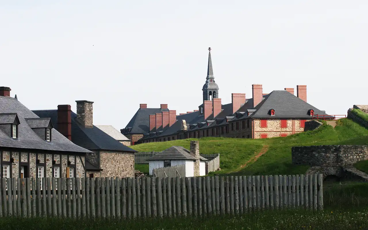 Historic Louisbourg fortress in Nova Scotia, Canada