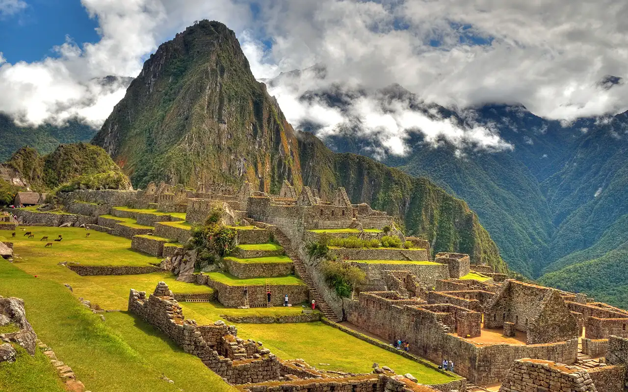 Machu Picchu, ancient Incan citadel in the Andes mountains