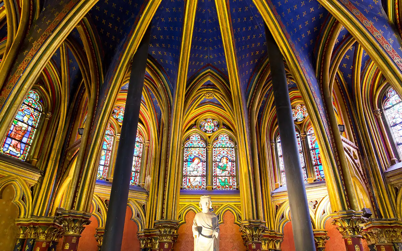 Stunning Interior of Sainte-Chapelle, Paris