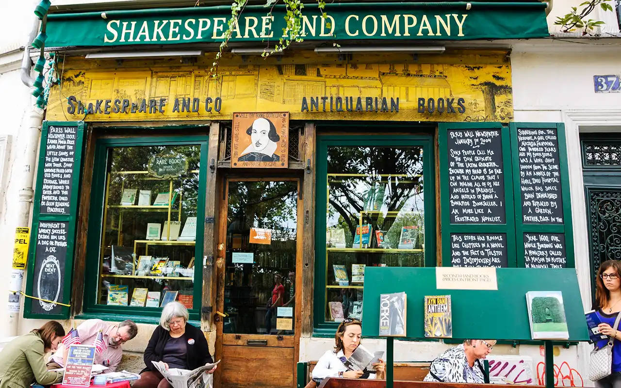 Literary Haven at Shakespeare and Company Bookstore