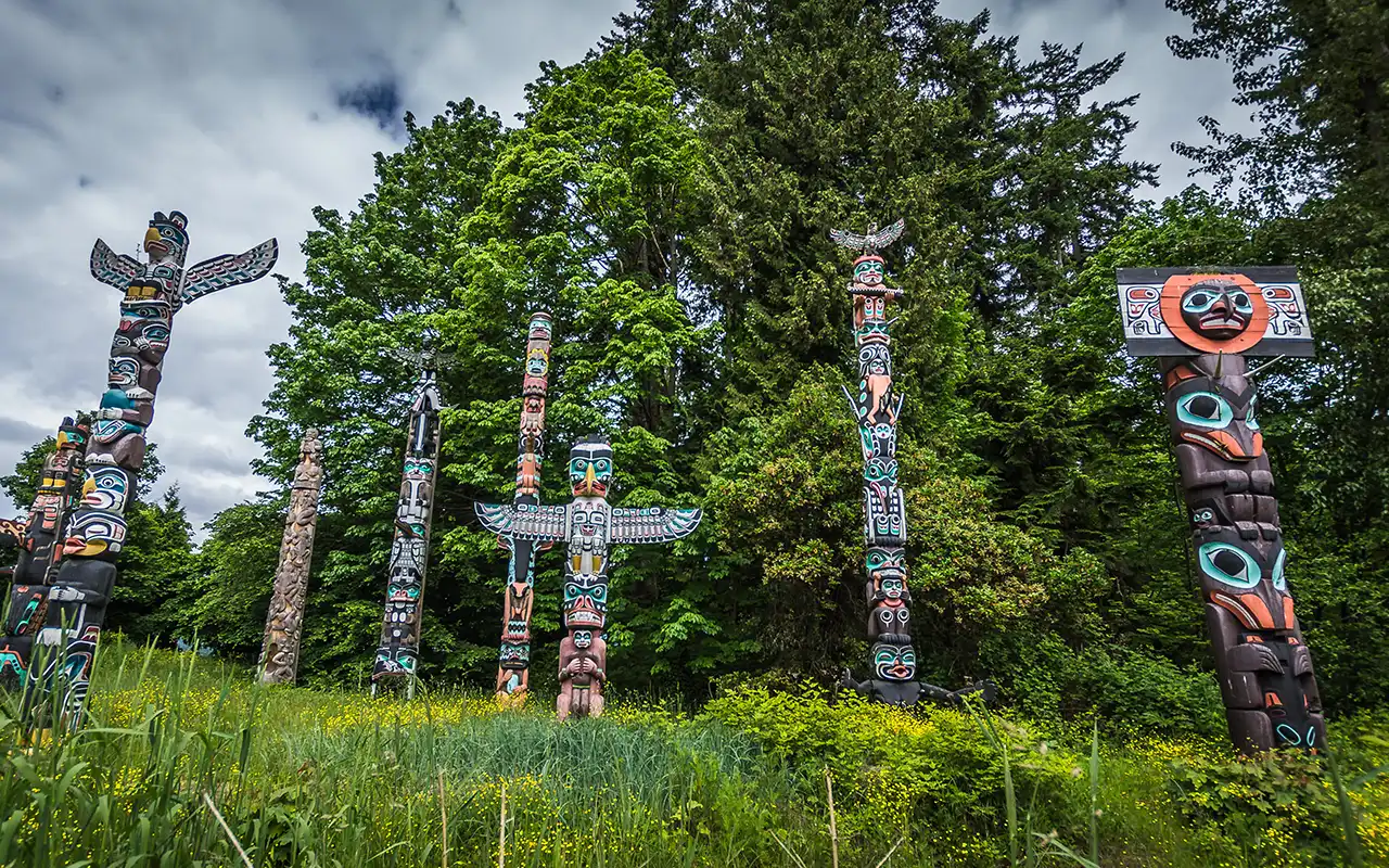Lush Greenery and Trails of Stanley Park, Vancouver