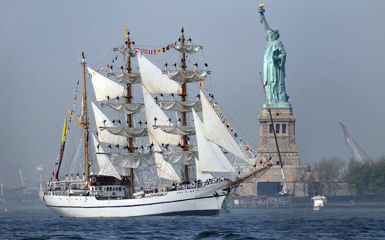 Iconic Statue of Liberty in New York