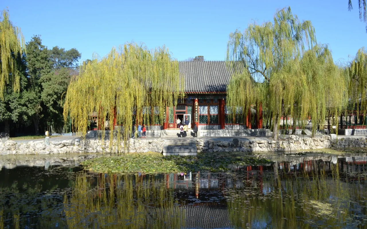 Image of the beautiful and historic Summer Palace reflecting on a serene lake