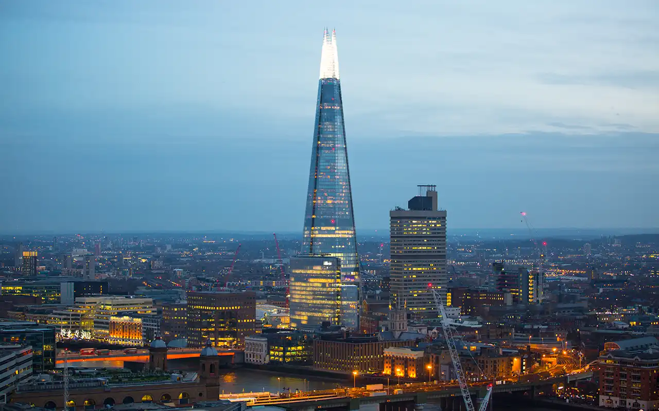 Panoramic Views from The Shard, London