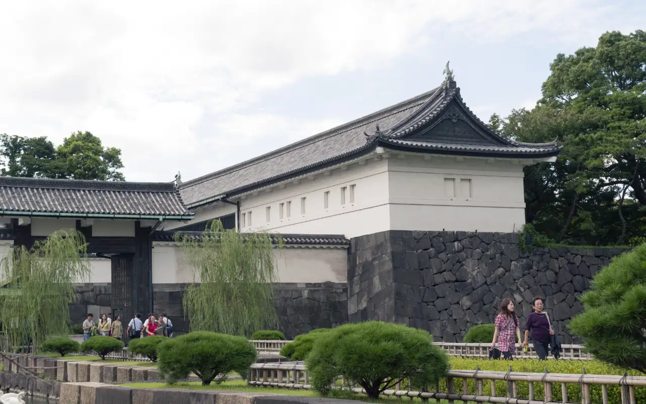 Beautiful aerial view of Tokyo Imperial Palace surrounded by lush greenery