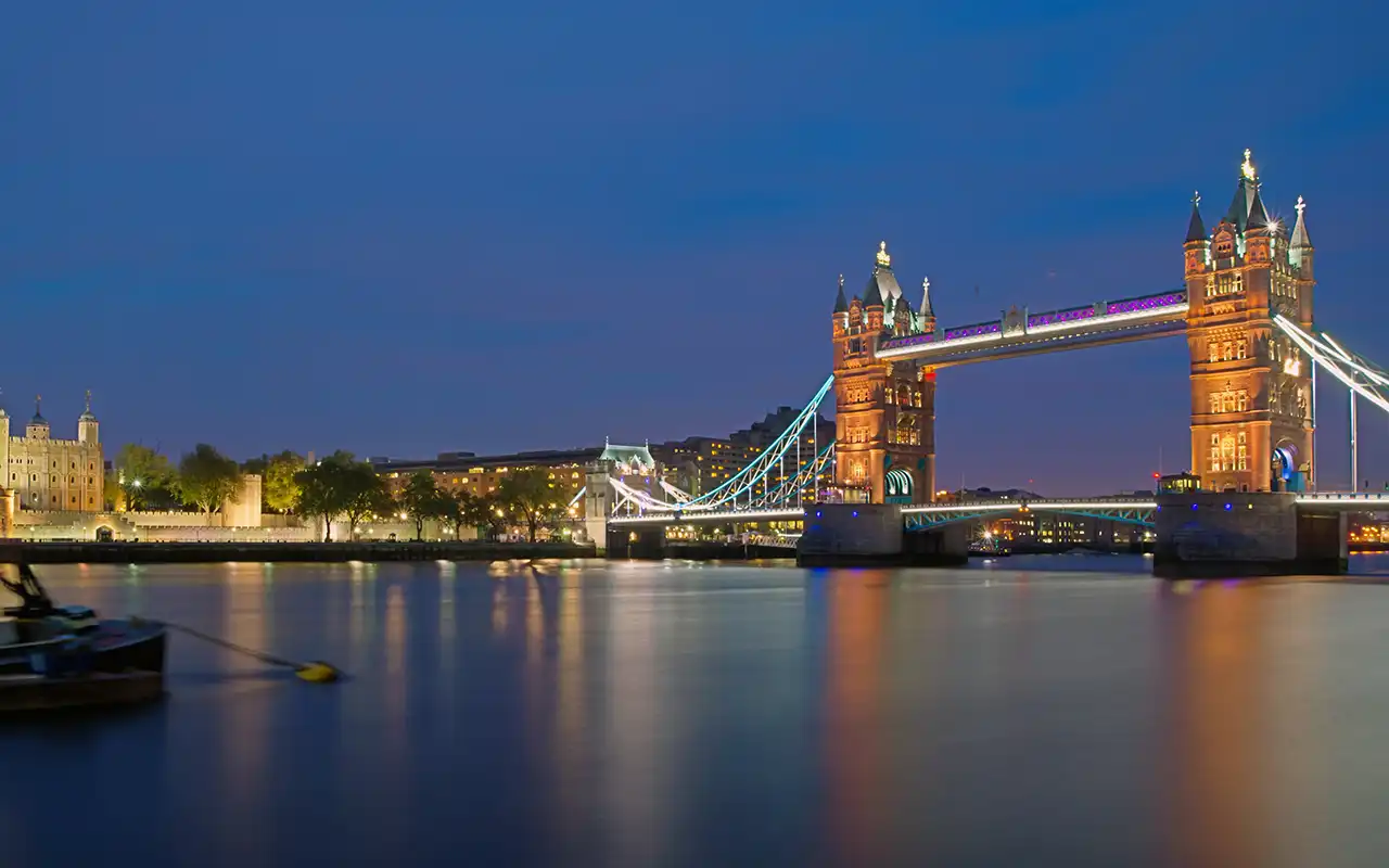 Iconic View of the Tower Bridge in London