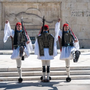 guard at the Hellenic Parliament
