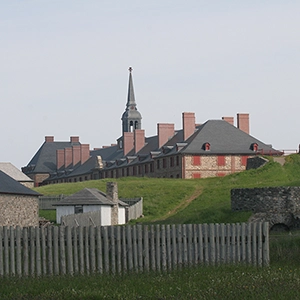 Historic Louisbourg fortress in Nova Scotia, Canada