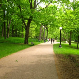 Beautiful landscape view of Rideau Hall, the official residence of the Governor General of Canada