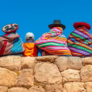 Collage of various exciting activities and places to visit representing things to do in Peru