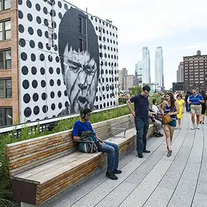 Elevated Views from The High Line Park