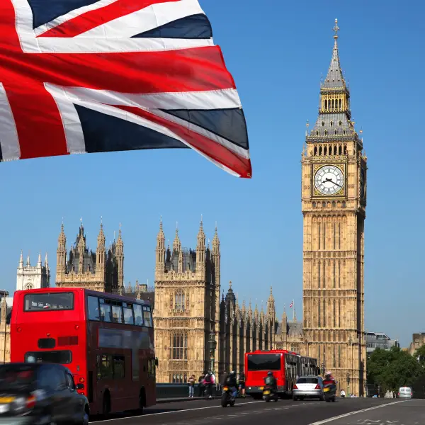 Big Ben clock tower in London with its iconic architecture and famous timepiece