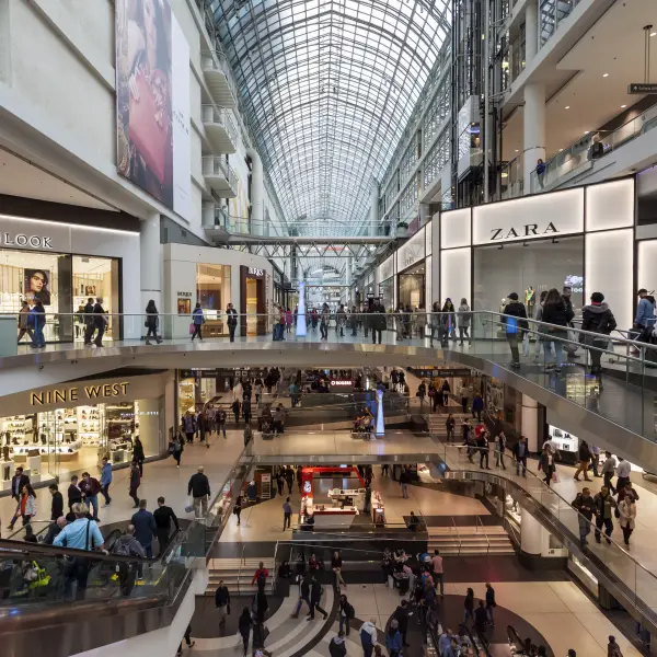 Shopping and Style at Toronto Eaton Centre
