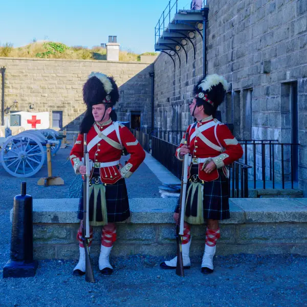 Panoramic view of Halifax Citadel National Historic Site, showcasing its historic fortress and stunning surroundings
