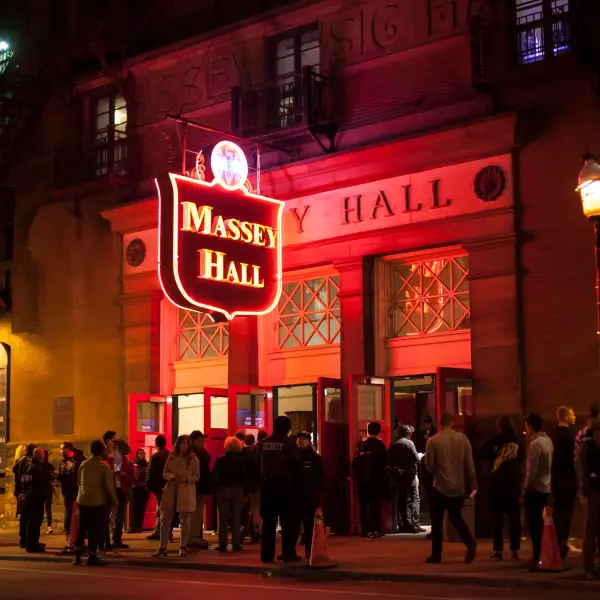 Interior of Massey Hall, a historic concert venue in Toronto, Canada