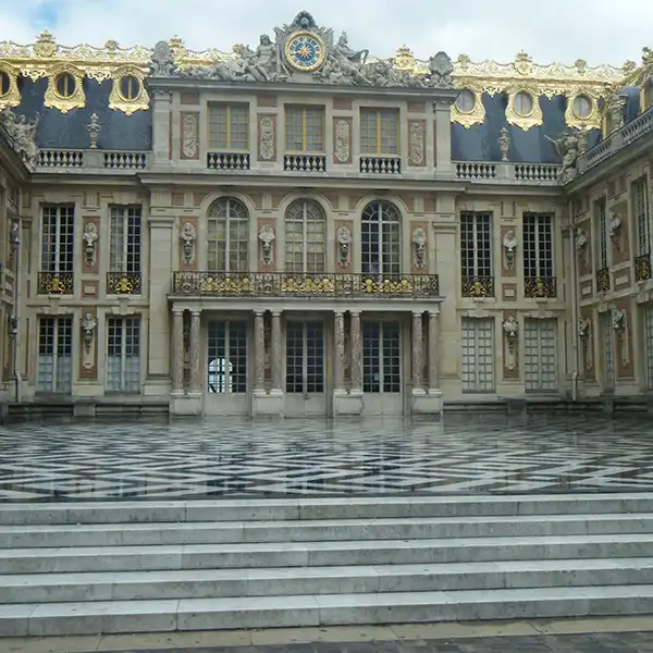 Majestic Front View of the Palace of Versailles
