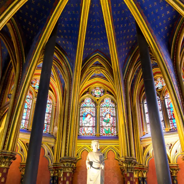 Stunning Interior of Sainte-Chapelle, Paris