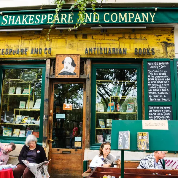 Literary Haven at Shakespeare and Company Bookstore