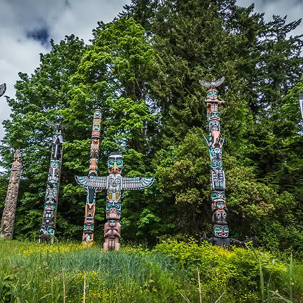 Lush Greenery and Trails of Stanley Park, Vancouver