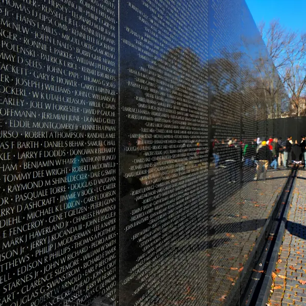Image of the Vietnam Veterans Memorial in Washington D.C.