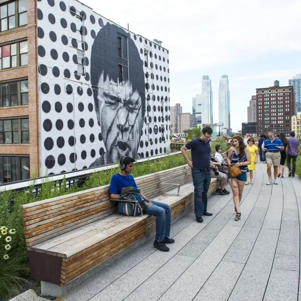 Elevated Views from The High Line Park