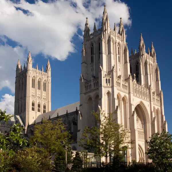Stunning view of the iconic Washington National Cathedral